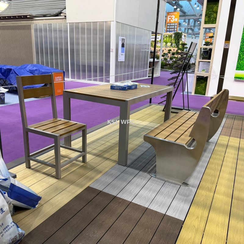 3D embossed co-extrusion composite deck board poolside flooring