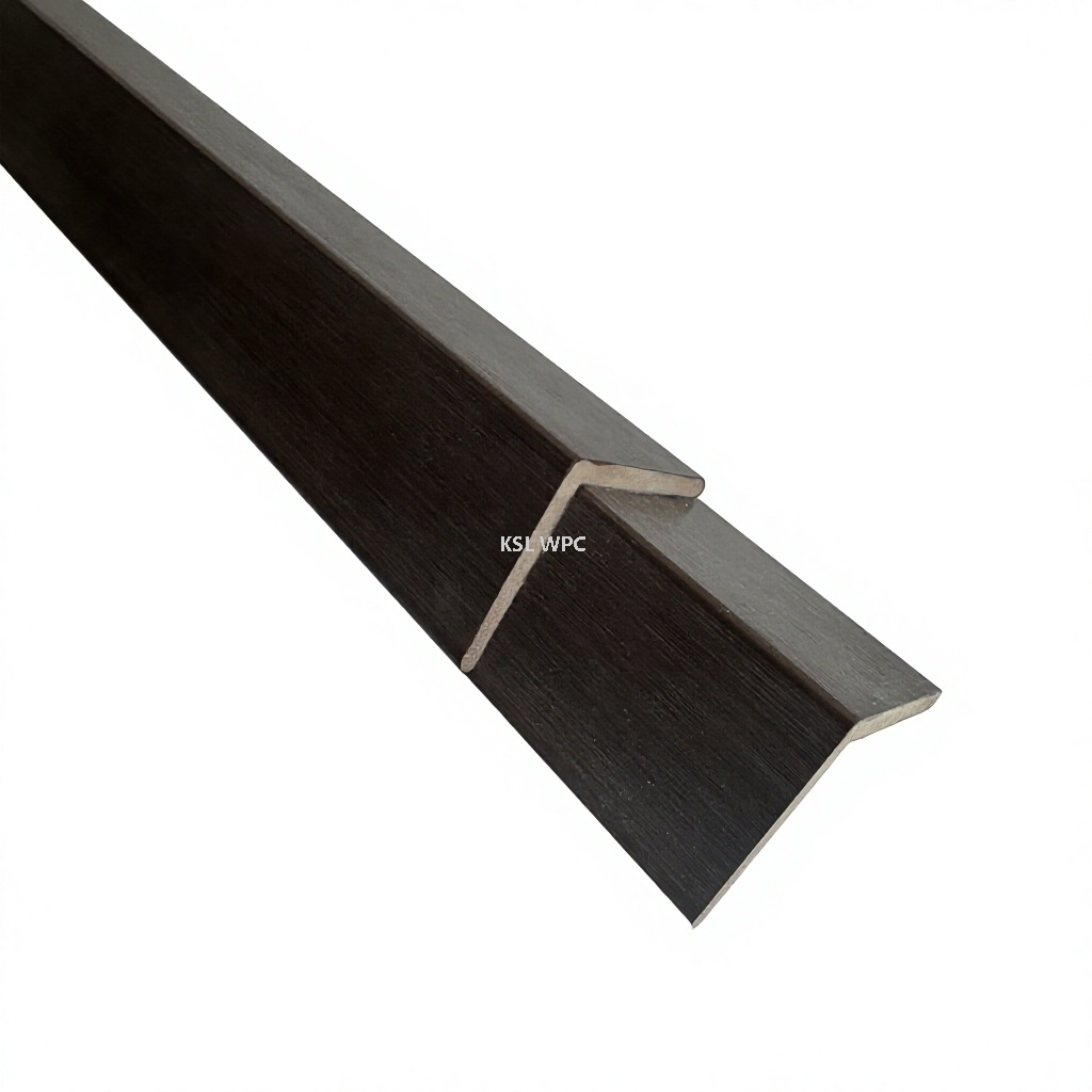 PVC L‑shape corner trim for wall cladding finishing