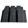 3D Charred Shou Sugi Ban Texture and Waterproof Features of Black WPC Great Wall Panel