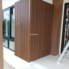 Vertical Slat Wood Plastic Composite Outdoor Wall Siding, Low Maintenance Garden Feature Wall Panels