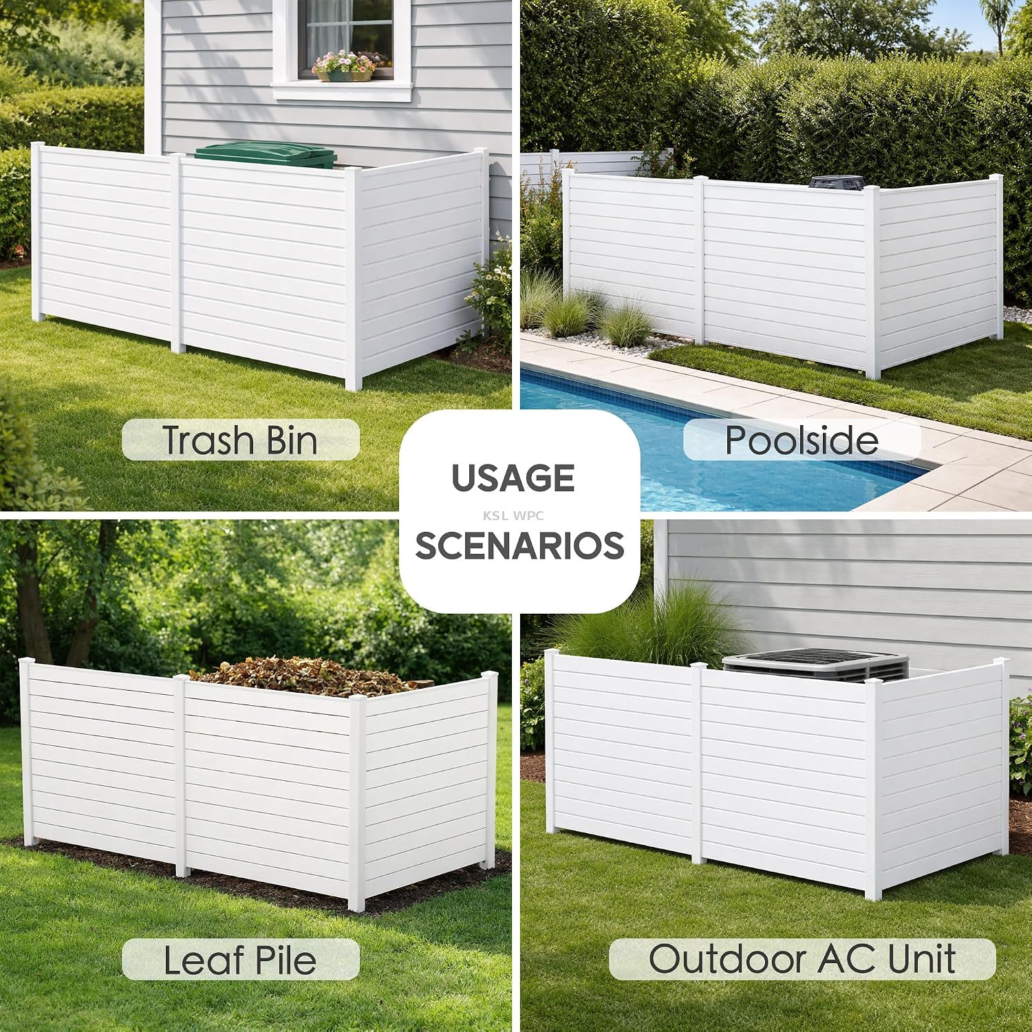 Waterproof Co-extruded WPC Garden Fence Wall Cladding Decking For Backyard