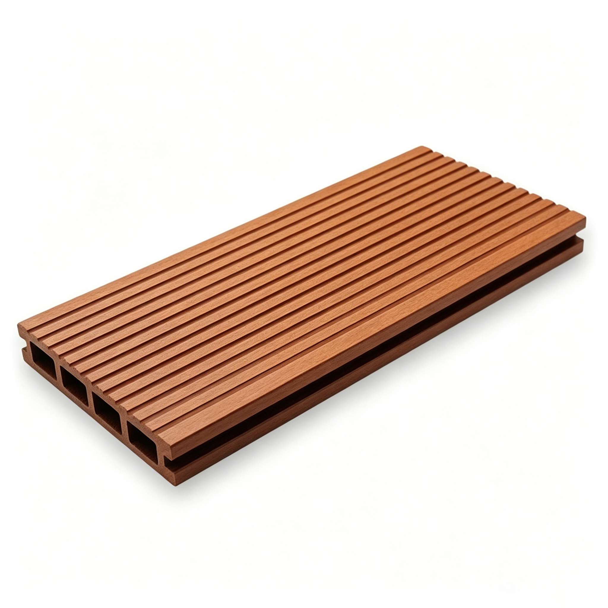 Traditional WPC Flooring Outdoor Patio Standard Non Co-extruded Decking