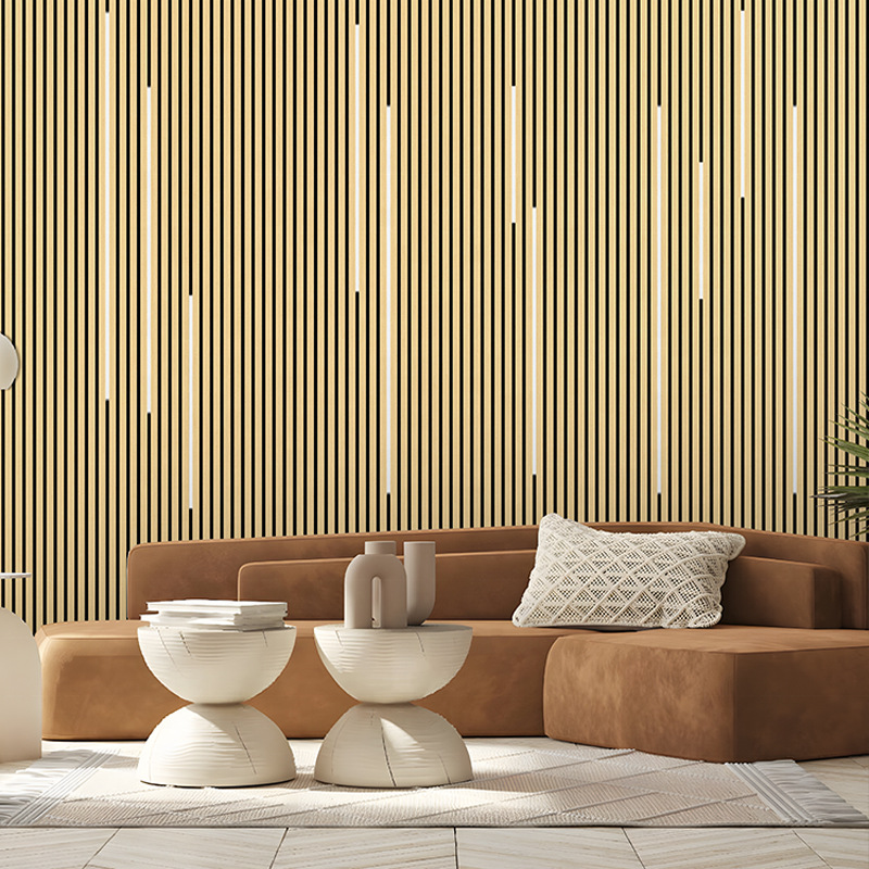 bamboo wood fiber acoustic panel noise reduction interior decoration board