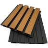 Installed WPC co-extruded wall panel exterior building siding