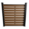 WPC fence outdoor garden wood plastic composite fence waterproof