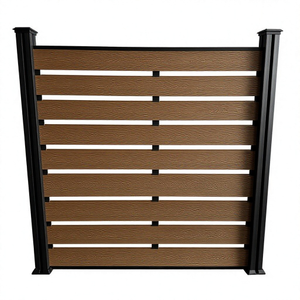 WPC fence outdoor garden wood plastic composite fence waterproof