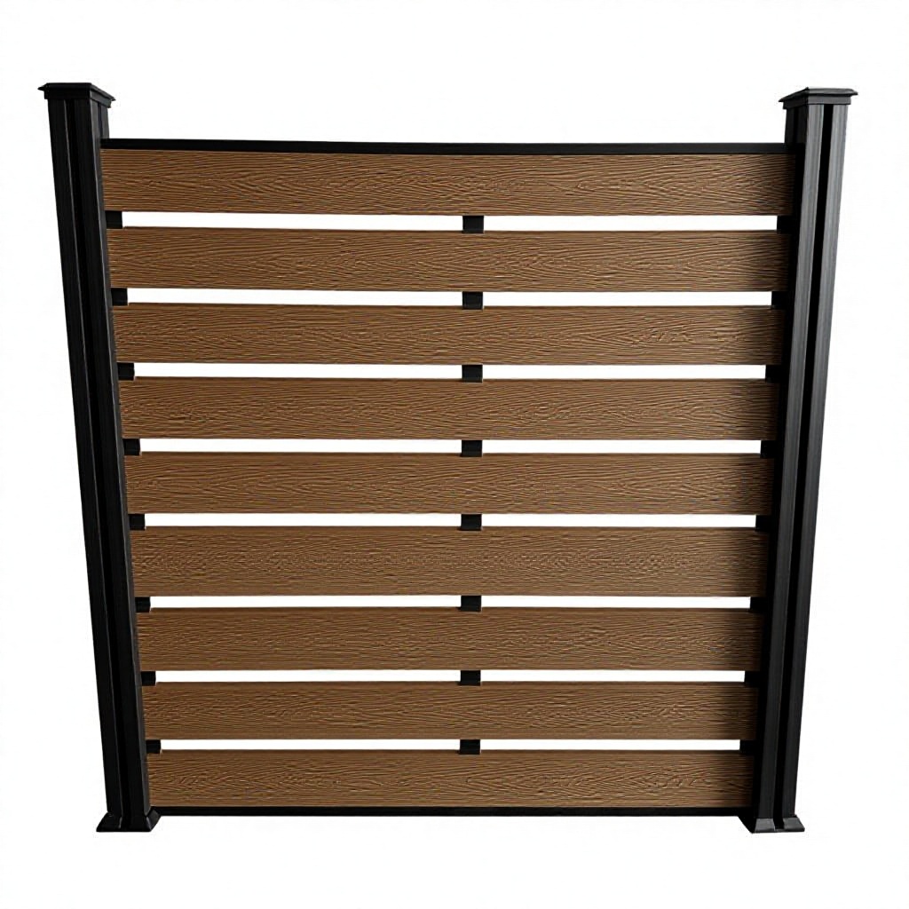 WPC fence outdoor garden wood plastic composite fence waterproof