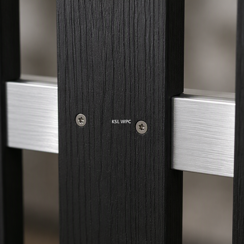 Modern Vertical Slat WPC Composite Privacy Fence Panel - Factory Direct