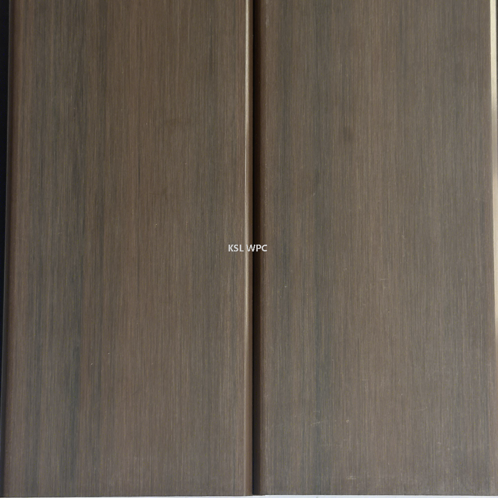 Interlock joint installation of wood grain wall panels