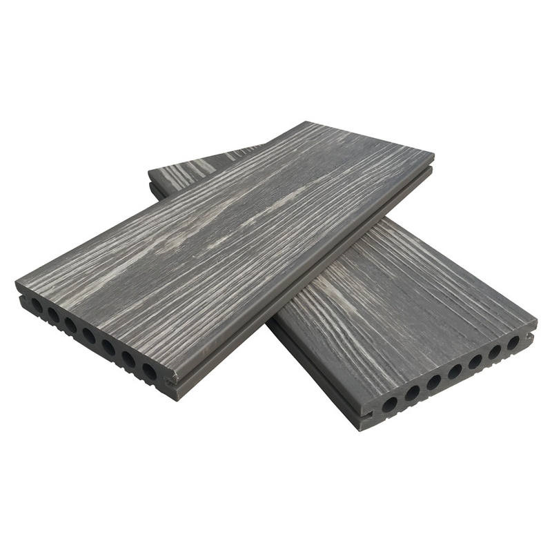 Anti-slip co-extrusion WPC decking, textured composite flooring