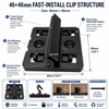 46x46mm Quick Install WPC Decking Clips Hidden Fasteners Heavy Duty Plastic Deck Clamps for Composite Decking Joist Fixing