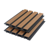 Waterproof Outdoor WPC Great Wall Cladding, Fluted Hollow Exterior Wall Panel Anti-UV