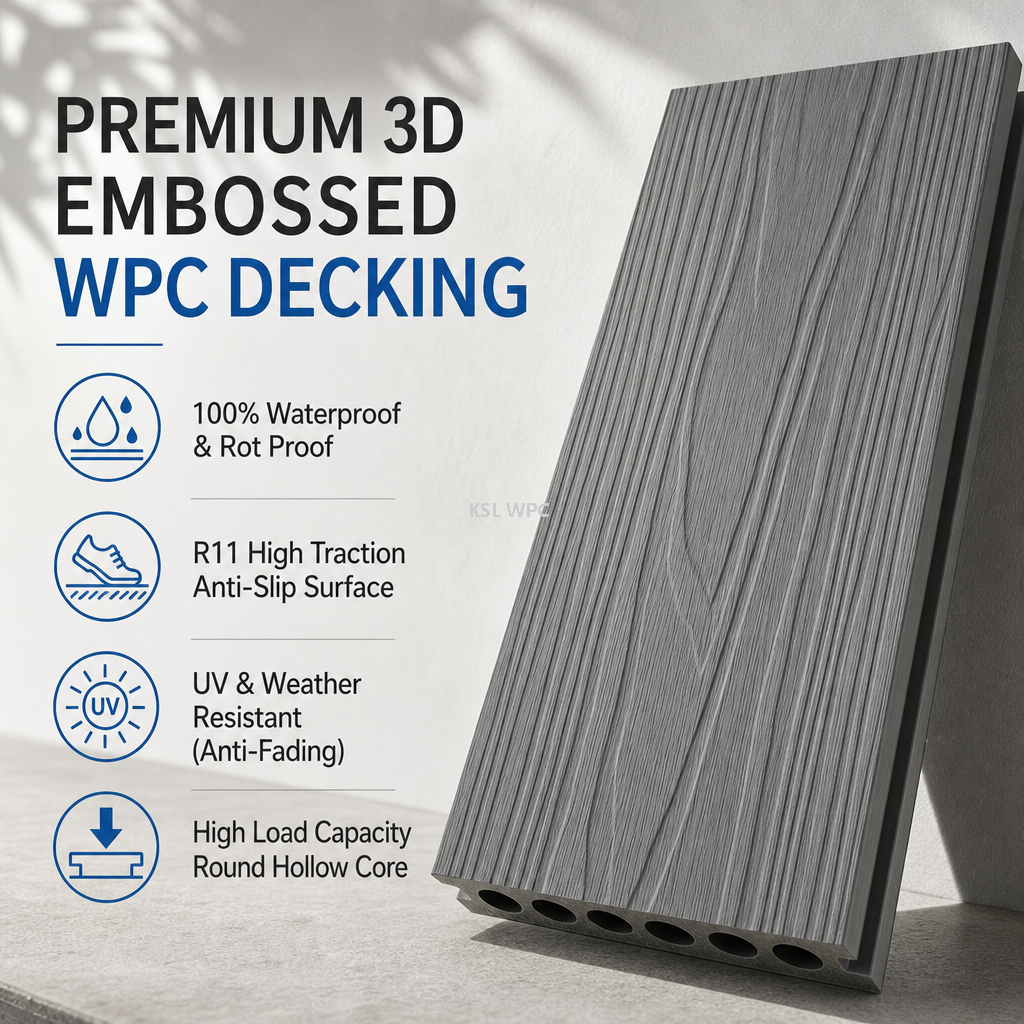 100% Waterproof Composite Decking