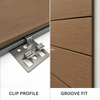 Hidden Metal Fastener System for WPC Outdoor Terrace Decking