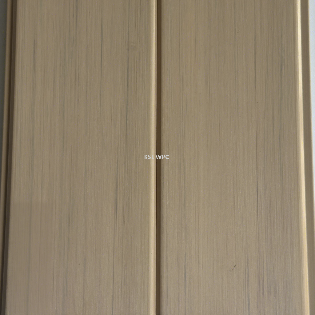 Wood grain texture interlock wall cladding panel