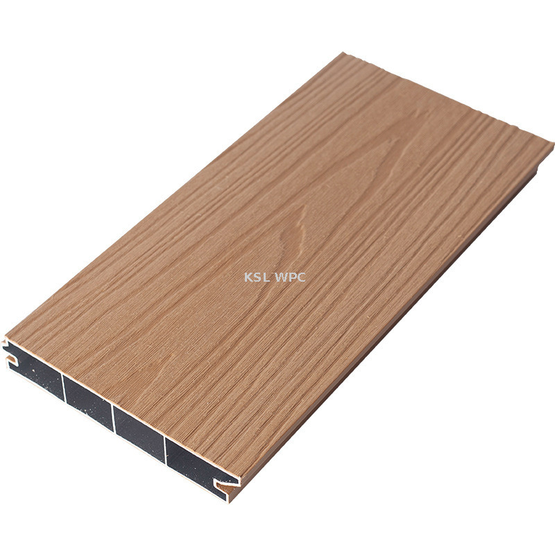 Aluminum core co-extruded WPC decking low expansion composite floor