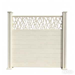 95% Recycled Raw Material WPC Fence Zero Formaldehyde Eco Composite Garden Screen