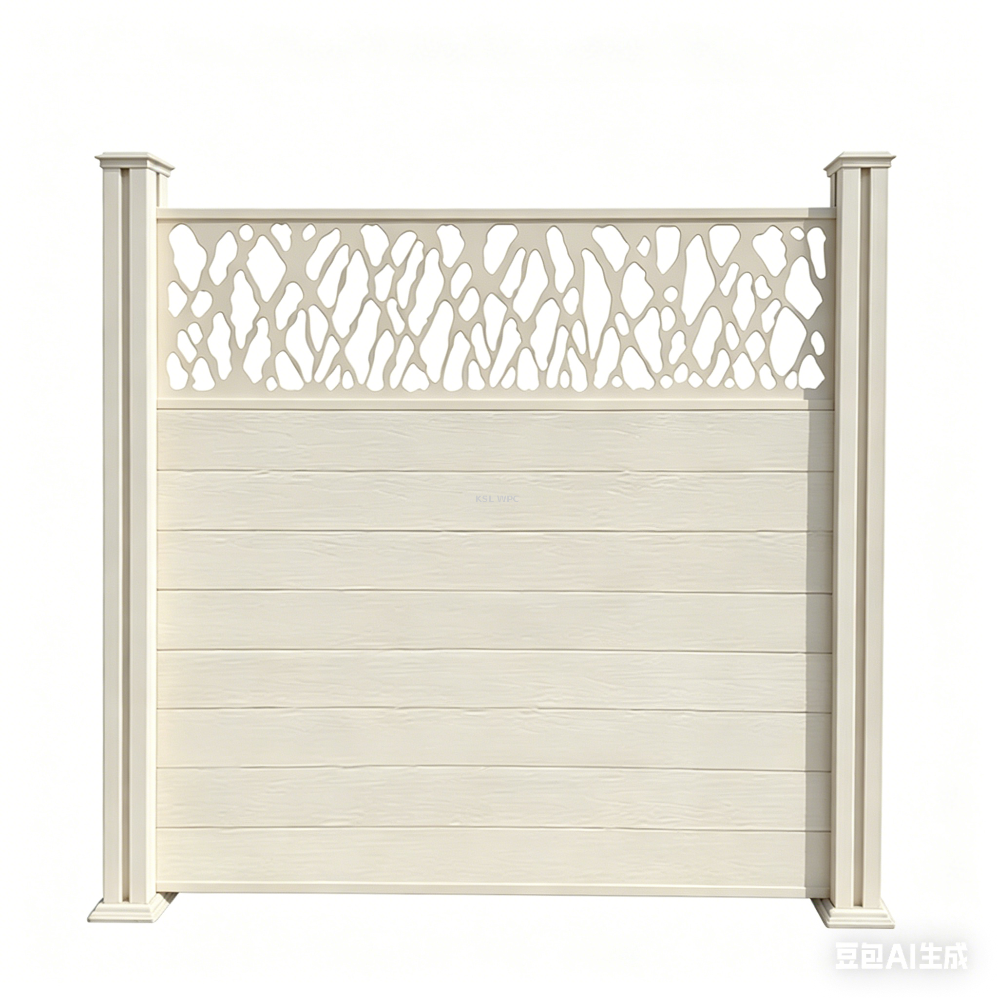 95% Recycled Raw Material WPC Fence Zero Formaldehyde Eco Composite Garden Screen