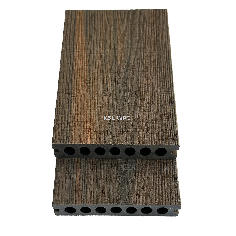 solid m shaped co extruded wpc deck 140x22mm