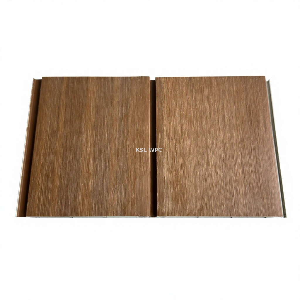 Wood grain & solid color aluminum WPC wall panel