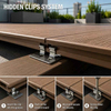 Hidden Metal Fastener System for WPC Outdoor Terrace Decking