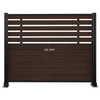 Modern wpc slat fence, eco-friendly composite landscape fencing