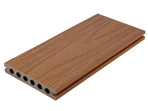 Nordic wood grain waterproof wpc co extruded decking round hole panel
