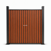 Outdoor Luxury Villa Backyard Installation with Vertical WPC Privacy Fencing