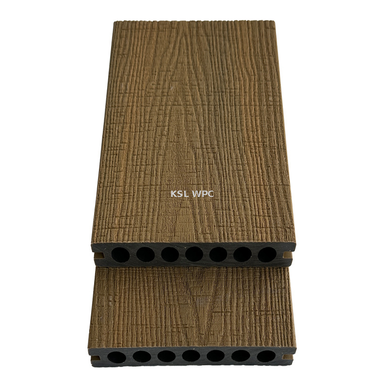 solid m shaped co extruded wpc deck 140x22mm