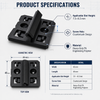 Heavy Duty Weatherproof PA Plastic Decking Clip Features UV Resistant -40 to 70 Celsius