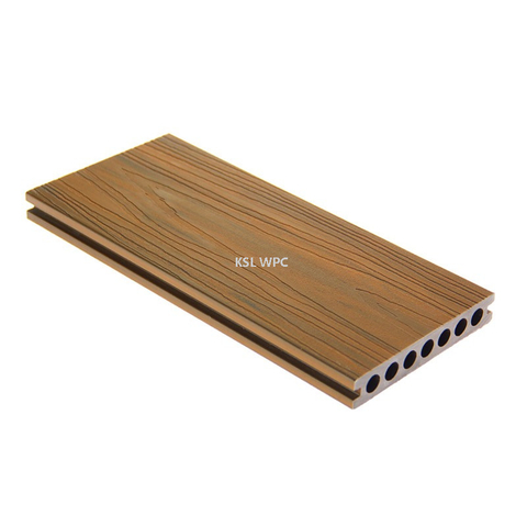 KSL Interlocking Deck Tiles 3D Wood Grain Anti‑Slip DIY Outdoor Flooring for Patio Poolside