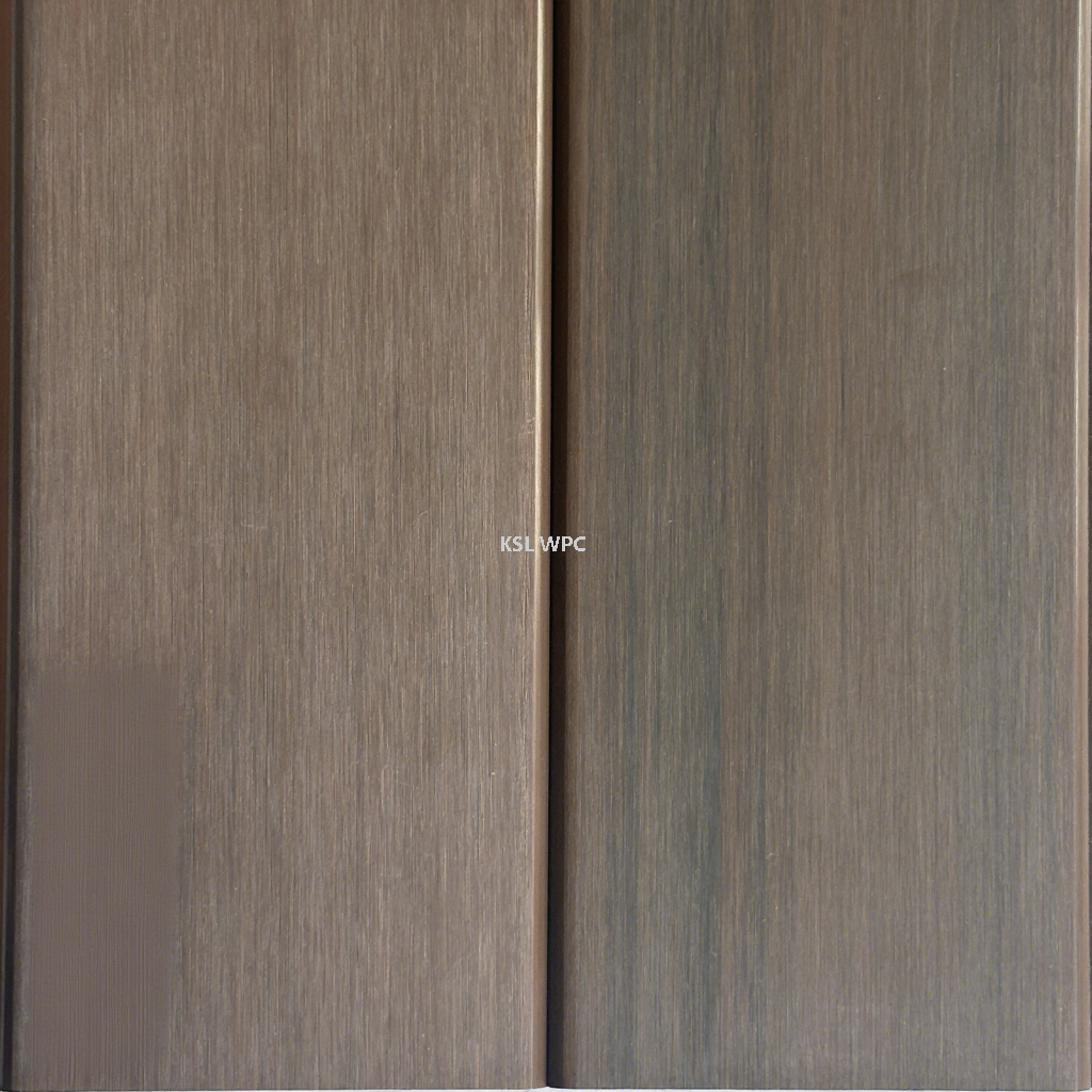 Wood grain wall panel used for living room accent wall decor