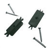 Stainless steel starter end clips for co-extruded composite deck edge finishing installation