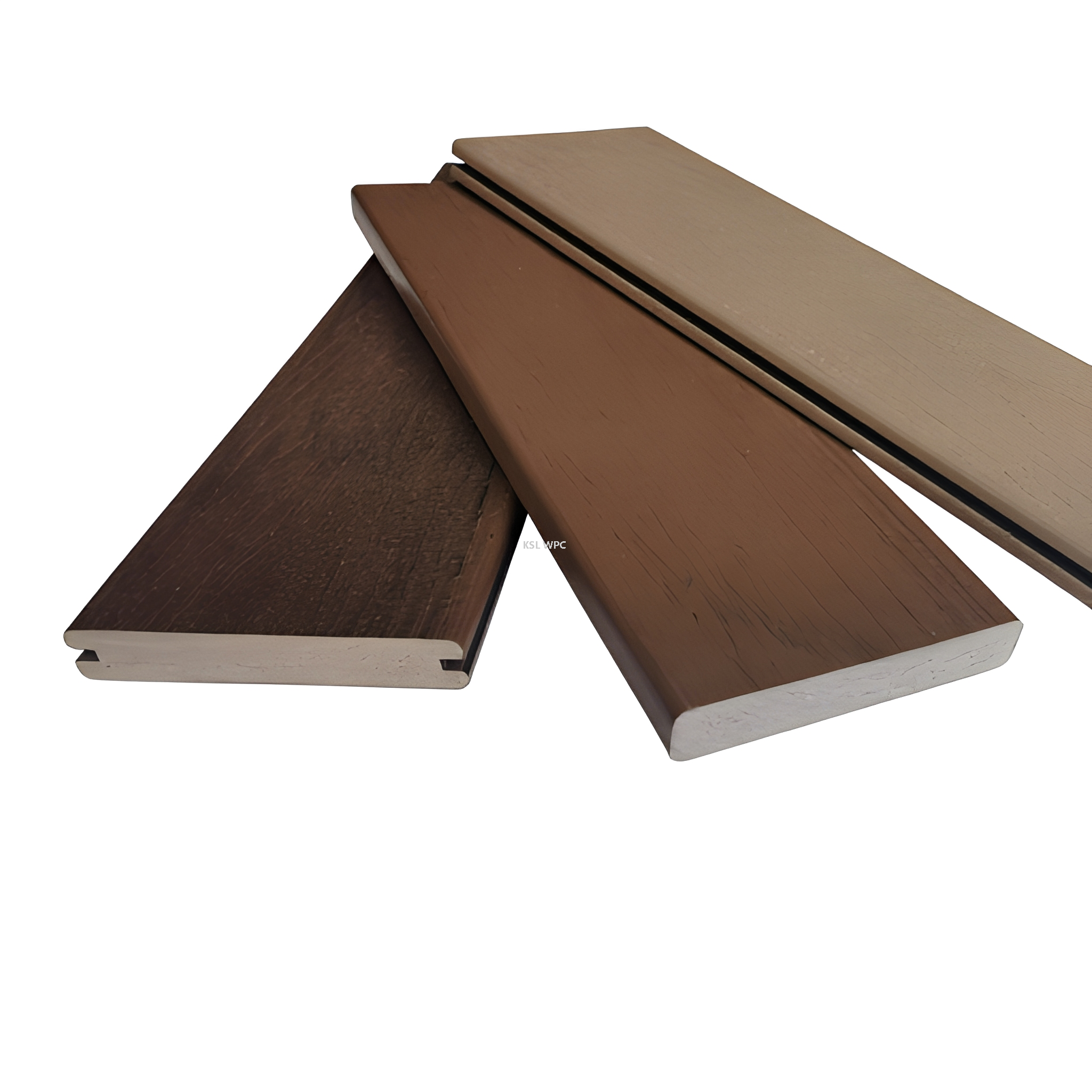 Solid ASA Co‑extruded WPC Outdoor Decking Weather Resistant For Commercial Project