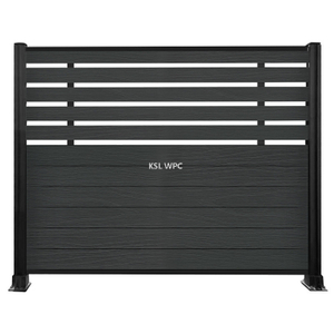 outdoor wpc privacy fence panels, co-extruded composite fencing for backyard garden