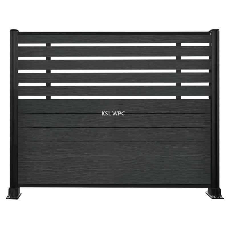 outdoor wpc privacy fence panels, co-extruded composite fencing for backyard garden