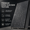 Precision Shiplap Tongue and Groove Overlapping Joint of 156x21mm Black WPC Wall Panel with Concealed Fasteners