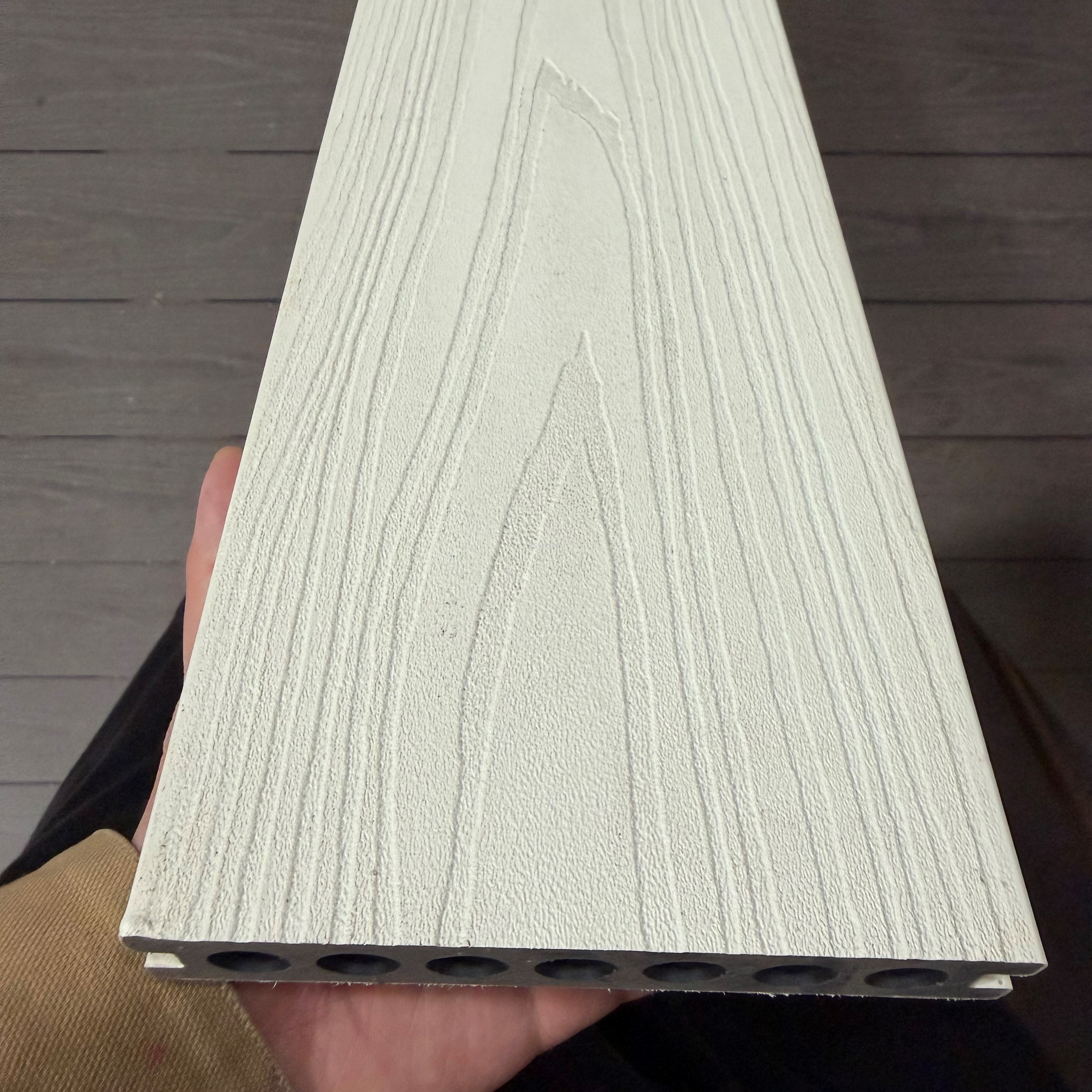 3D embossed co-extrusion composite deck board poolside flooring