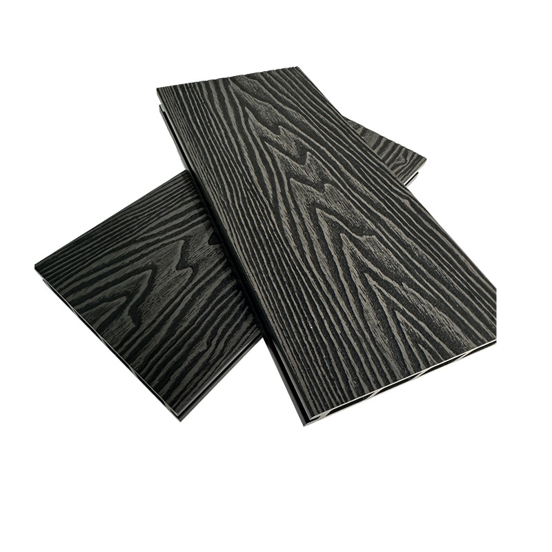 3D embossed WPC decking, wood plastic composite floor