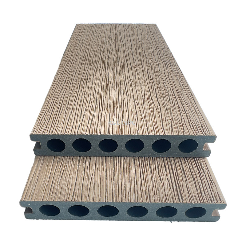 solid m shaped co extruded wpc deck 140x22mm