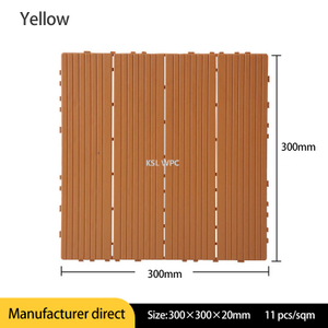 Factory Direct Interlocking WPC Deck Tile 300x300x20mm For Patio Balcony Garden