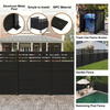  50" W X 48" H Privacy Screens Fence Panel Specifically for Hard Surfaces, Aluminum Post, Air Conditioner Fence Panels, Pool Equipment Enclosure, Trash Can Screens Fence with Base