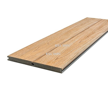 Solid Co-Extruded WPC Decking High Strength Outdoor Composite Flooring