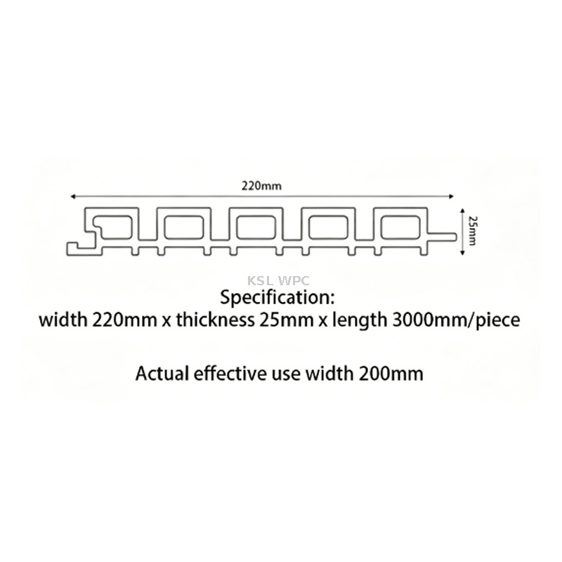 Different sizes aluminum WPC great wall panel options