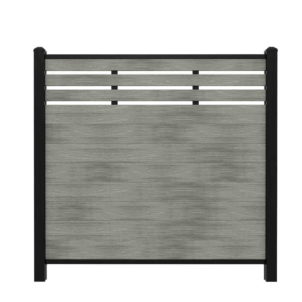 WPC garden fence villa courtyard wood plastic fence anti-UV