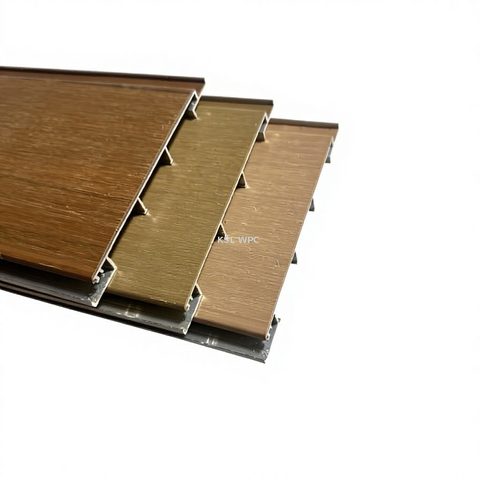 Aluminum WPC wall panel wood grain exterior cladding