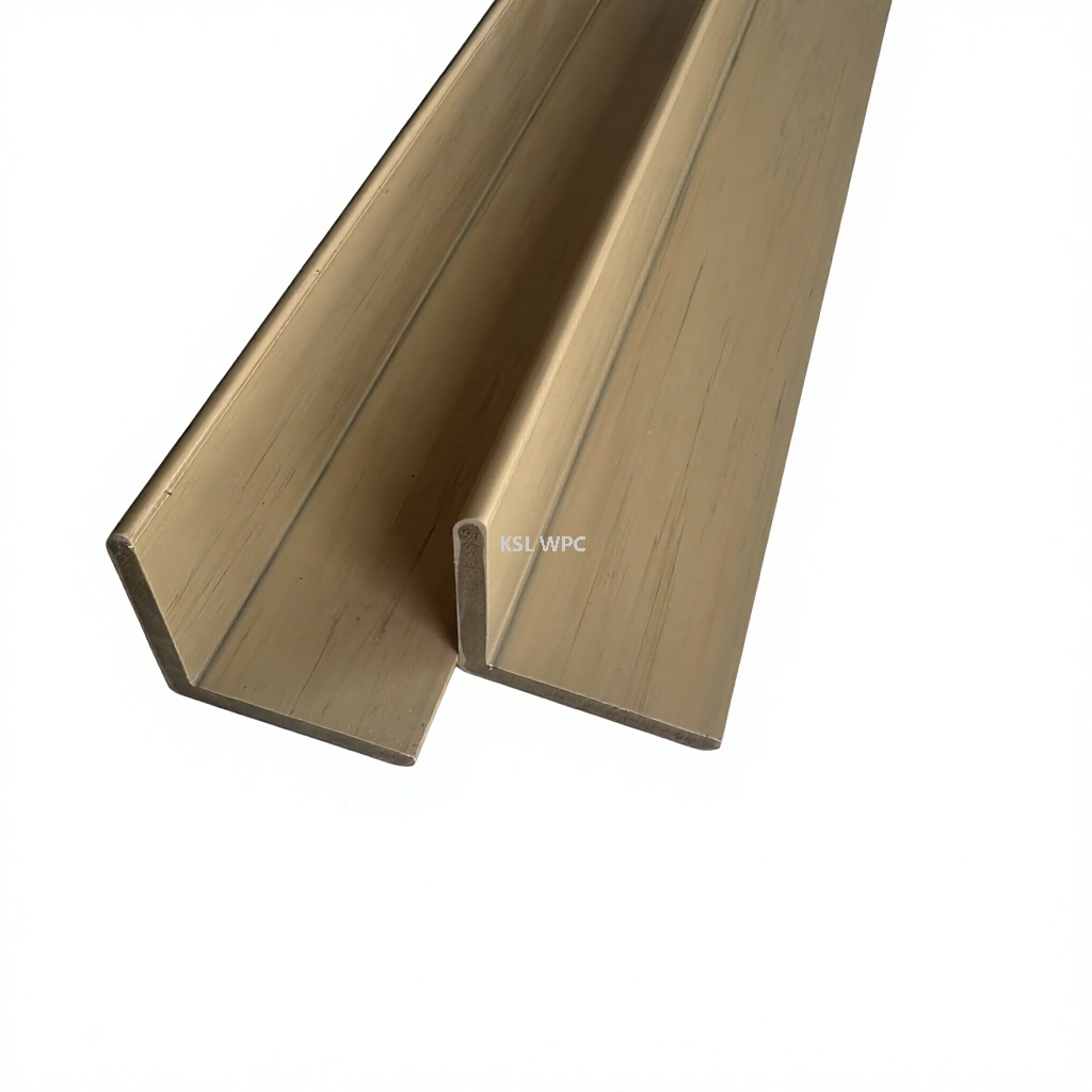 Structure detail of PVC L‑shape edge trim profile