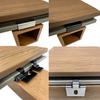 Complete hidden fastener kit stainless steel wpc deck clips with matching screws for outdoor garden patio
