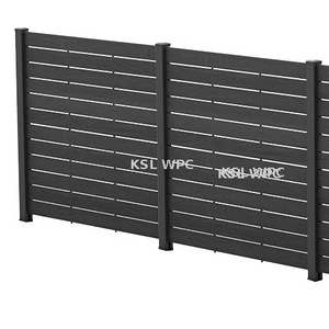  50" W X 48" H Privacy Screens Fence Panel Specifically for Hard Surfaces, Aluminum Post, Air Conditioner Fence Panels, Pool Equipment Enclosure, Trash Can Screens Fence with Base